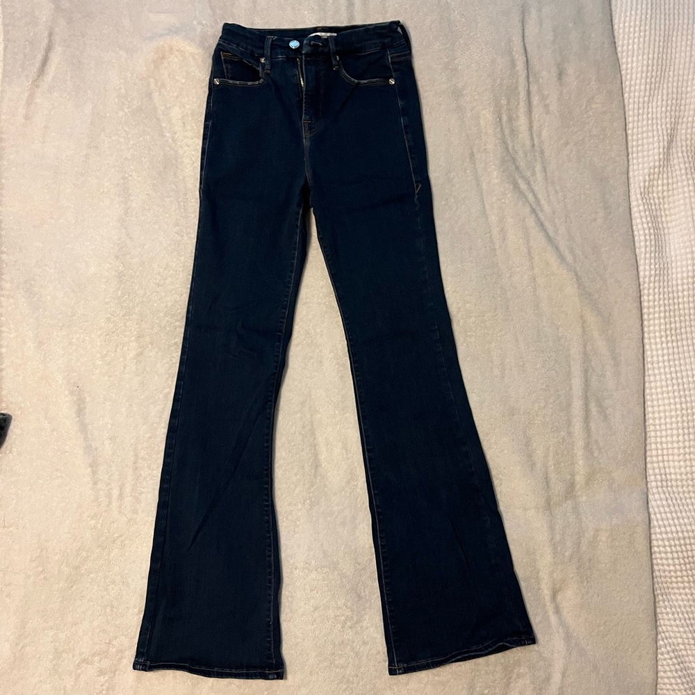 Good American Good Flare Mid-rise Jeans
